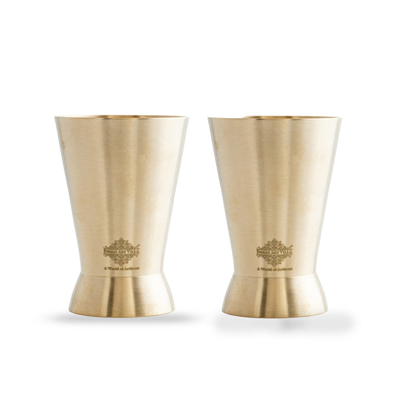 Brass Matt Finish Rugail Glass