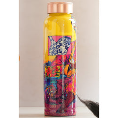 Tamba Bottle with Rajasthani Meena 'Padharo Mhare Desh' Design – 900 ML