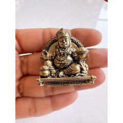 Pure Brass Miniature Kuber Ji Murti For Home Decor and Vastu