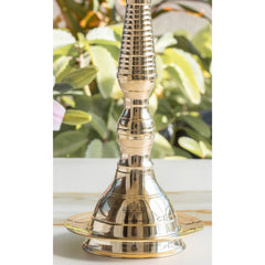 Pure Brass Stand/Pillar Diya/Deepak/Lamp/Lantern With Dome Design, Pooja, Home Decor & Diwali Gift Item