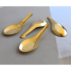 Pure Brass Gold Float Masala Spoon
