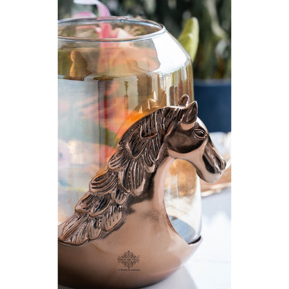 Horse Head Decorative Jar – Multi-Purpose Storage Jar, Candle Holder