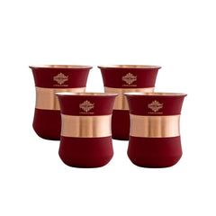 Pure Copper Half Silk Finish Glass – 300 ML