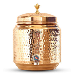 Pure Copper With Hammered Design Water Pot