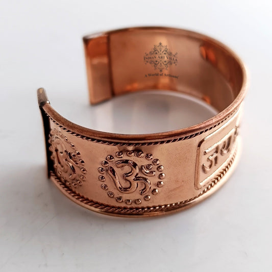 Pure Copper Jai Mata Di Bangle Handcrafted Spiritual Bracelet