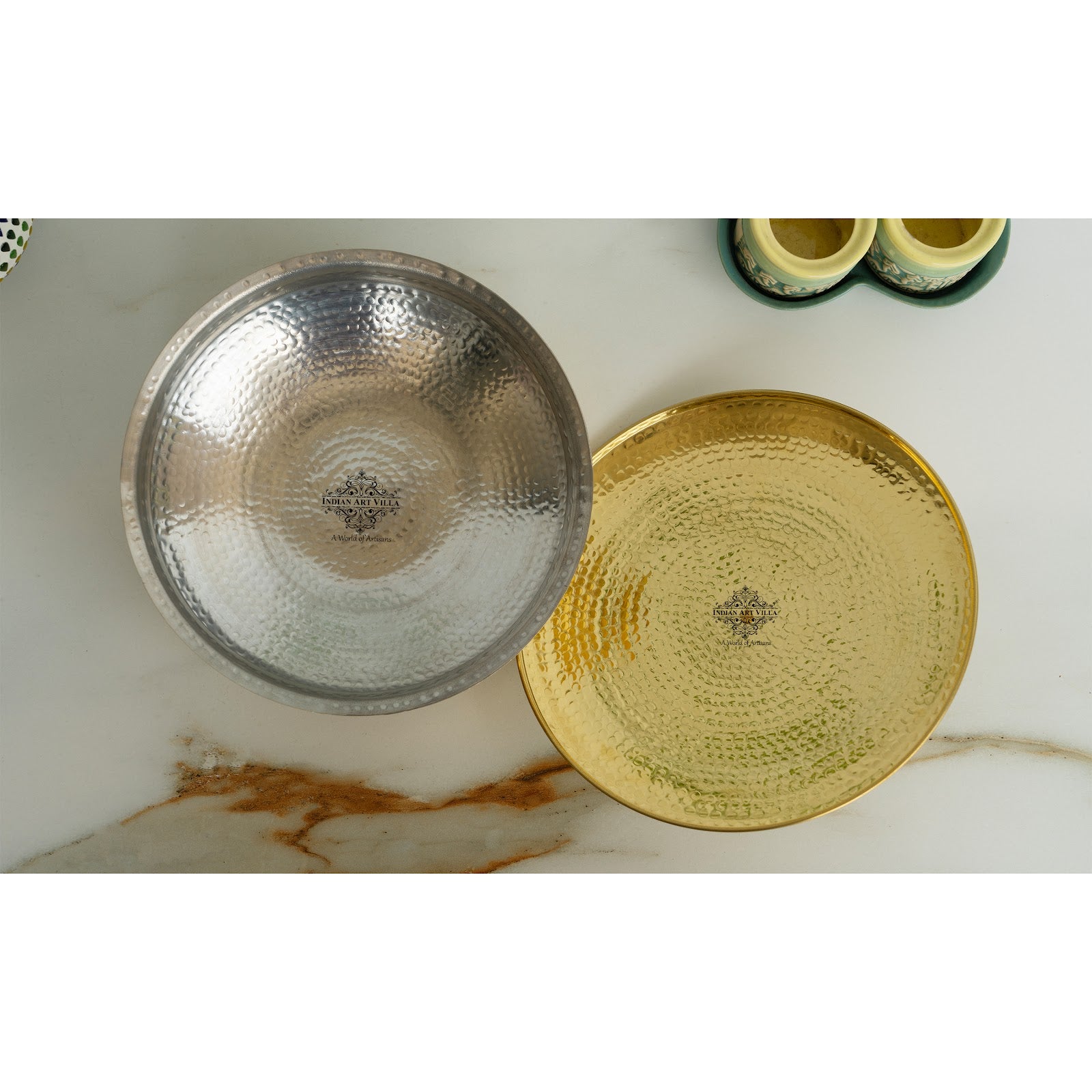 Brass Lagan Handi with Tin Lining & Brass Lid - Indian Art Villa