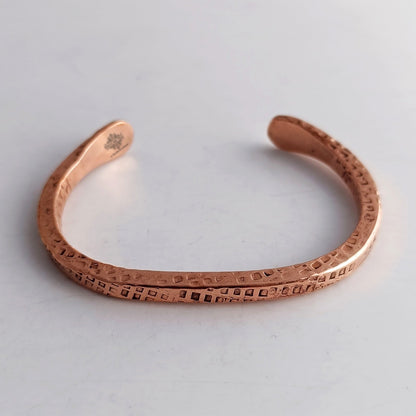 Pure Copper Solid Dotted Bracelet for Men & Women