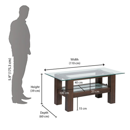 Nilkamal Amos Center Table (Walnut)