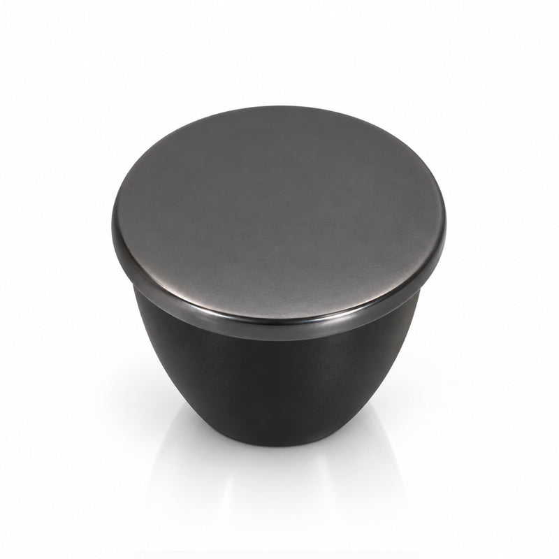 Plantex Knobs for Drawer/Drawer Knobs/Knobs for Cabinets/Pull-Push Knobs for Kitchen/Bedroom Drawer - Pack of 1 (Satin Black & Black)-1
