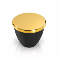 Plantex Knobs for Drawer/Drawer Knobs/Knobs for Cabinets/Pull-Push Knobs for Kitchen/Bedroom Drawer - Pack of 1 (Black & Gold)-1