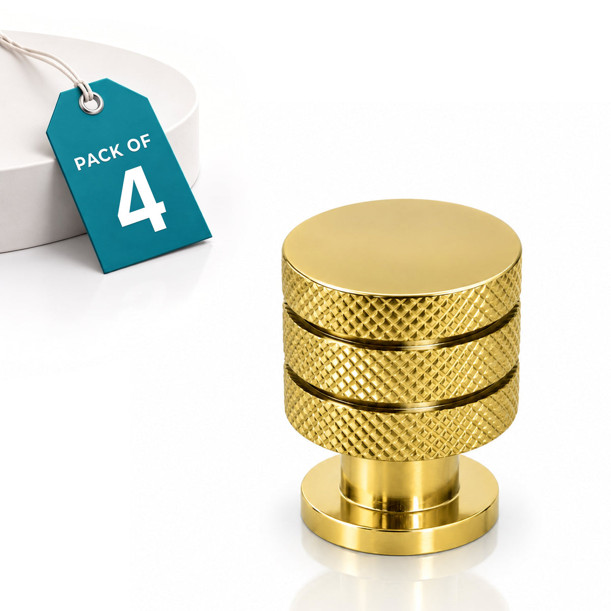 Plantex Knobs for Drawer/Drawer Knobs/Cabinet Knobs/Drawer knobs Handle/Pull-Push Knobs for Home/Office Drawers - Pack of 4 (Gold)
