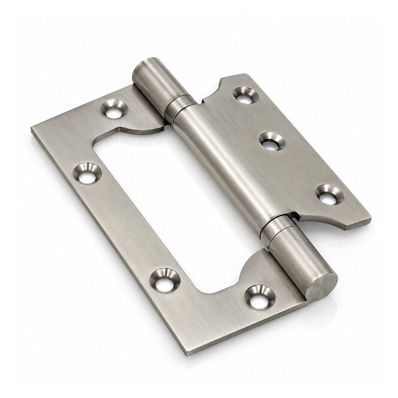 Plantex Stainless Steel Butterfly Hinges for Door/4 Inch x 14 Gauge Hinge/2.5 mm Door Hinge for Home/Office/Hotel/Non-Mortise Hinges - Pack of 1 (Chrome)-1