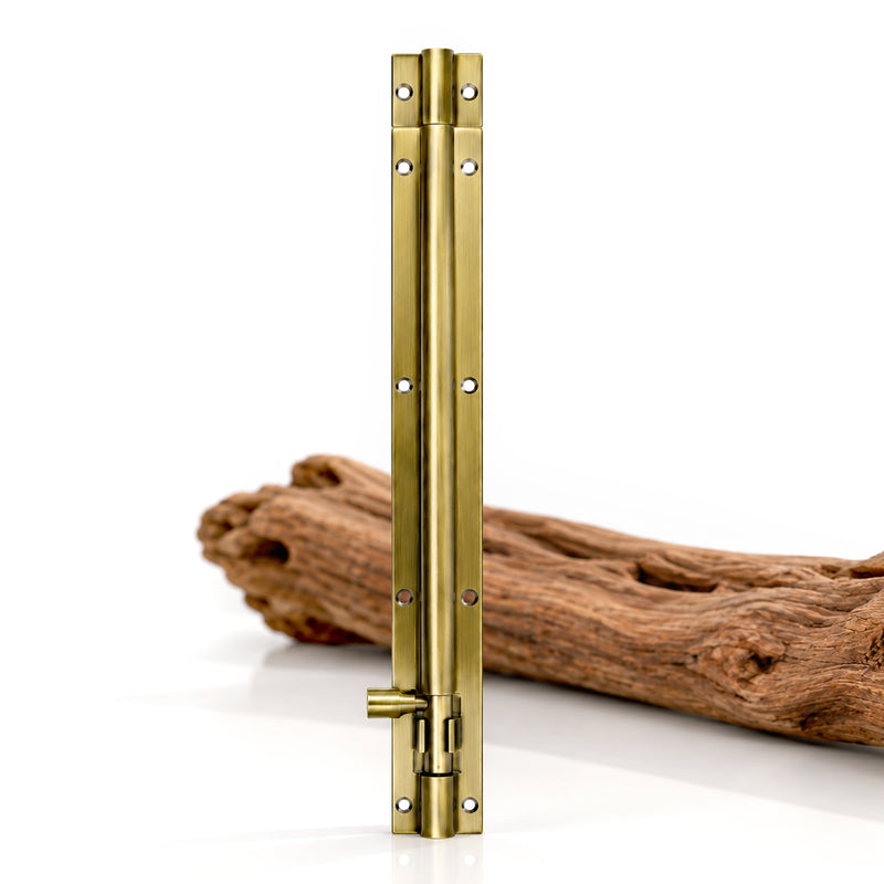 Plantex Stainless Steel 12 inch Tower Bolt/Tower Bolt for Home,Offices Doors and Windows/Tower Bolt for Main Door/Door Latch/Kundi/Chitakini/Door Latch for Windows - Pack of 1 (Brass Antique)-1