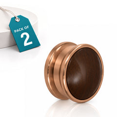 Plantex Knobs for Drawers/Drawer Knobs/Round Knob for Cabinets/Pull-Push Knob for Kitchen/Bedroom Drawer - Pack of 2 (Rose Gold)-1