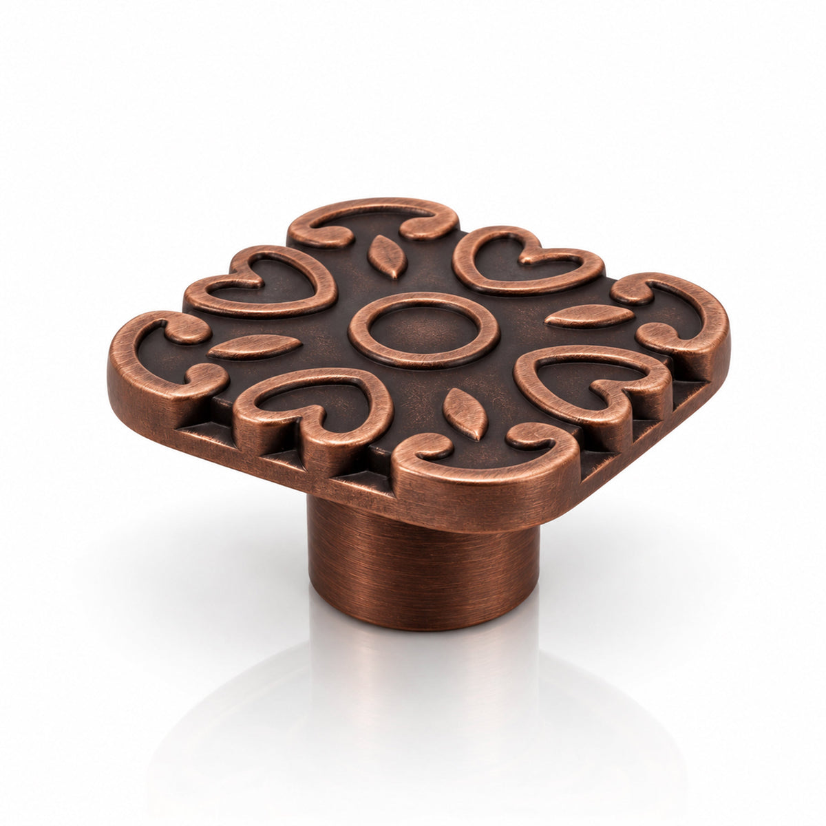 Plantex Knobs for Drawer/Square Drawer Knobs/Knobs for Cabinets/Pull-Push Knobs for Kitchen/Bedroom Drawer - Pack of 1 (DTK-299, Copper Antique)