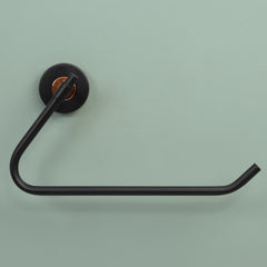 Plantex Towel Hanger for Bathroom/Solid Brass & SS-304 Grade Napkin Holder for Wash Basin/Napkin Hanger/Kitchen/Bathroom Accessories - (Matt Black & Rose Gold)-4