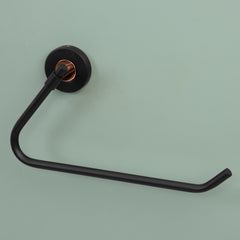 Plantex Towel Hanger for Bathroom/Solid Brass & SS-304 Grade Napkin Holder for Wash Basin/Napkin Hanger/Kitchen/Bathroom Accessories - (Matt Black & Rose Gold)-5