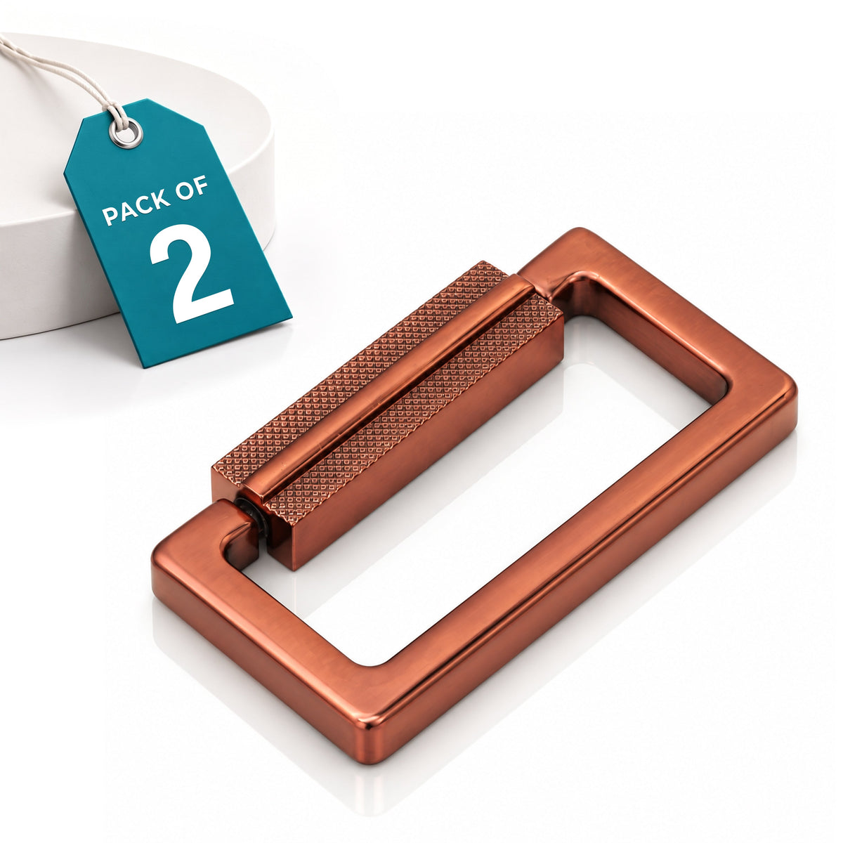 Plantex Rajwadi Drawer Kadi/Drawer Handle/Kadi for Drawers/Pull-Push Kadi for Home/Office Cabinet - Pack of 2 (Rose Gold)-1