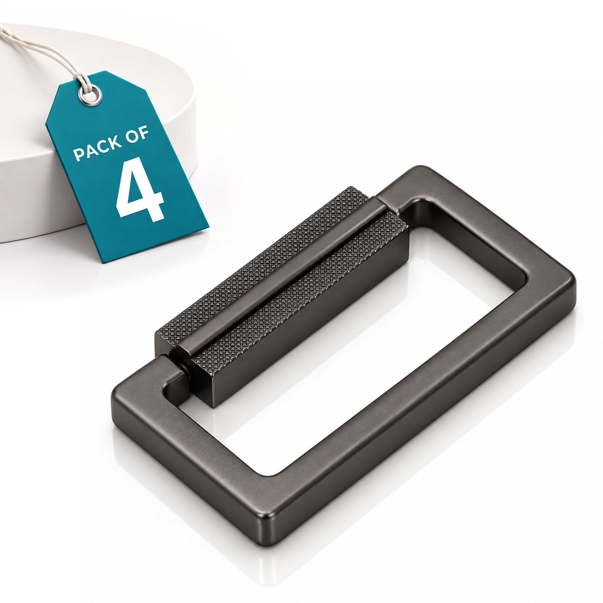 Plantex Rajwadi Drawer Kadi/Drawer Handle/Kadi for Drawers/Pull-Push Kadi for Home/Office Cabinet - Pack of 4 (Satin Black)