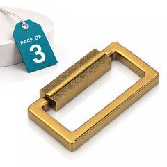 Plantex Rajwadi Drawer Kadi/Drawer Handle/Pull-Push Kadi for Home/Office Cabinet - Pack of 3 (SH-344, Gold)-1