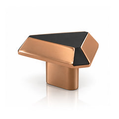 Plantex Knobs for Drawer/Drawer Knobs/Triangle Knob for Cabinets/Drawer Handle/Pull-Push Knob for Kitchen/Bedroom Drawers - Pack of 1 (SH-431, Rose Gold & Grey)-1