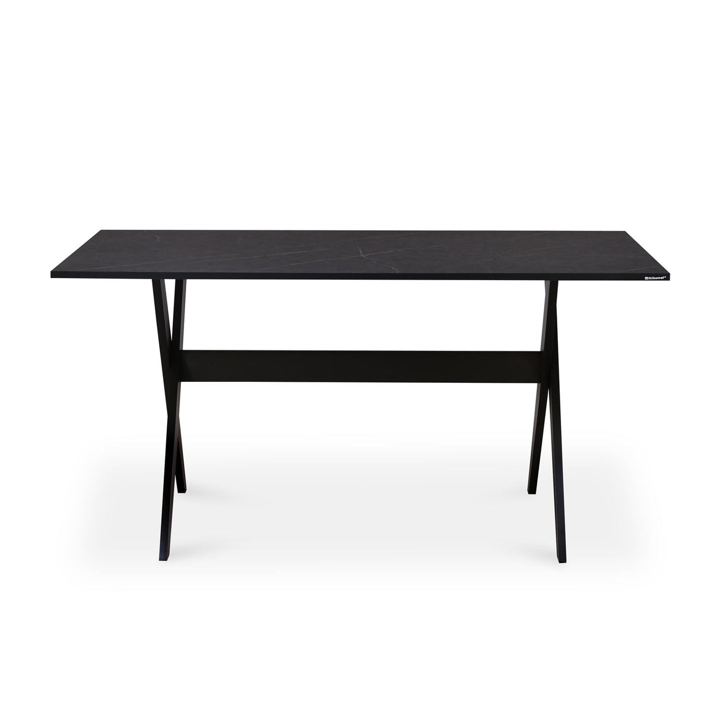 Nilkamal Aristo Engineered Wood 6 Seater Dining Table (Dark Walnut)