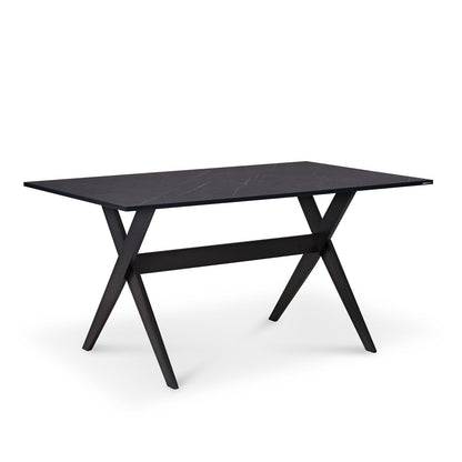 Nilkamal Aristo Engineered Wood 6 Seater Dining Table (Dark Walnut)