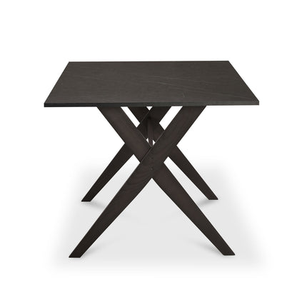 Nilkamal Aristo Engineered Wood 6 Seater Dining Table (Dark Walnut)