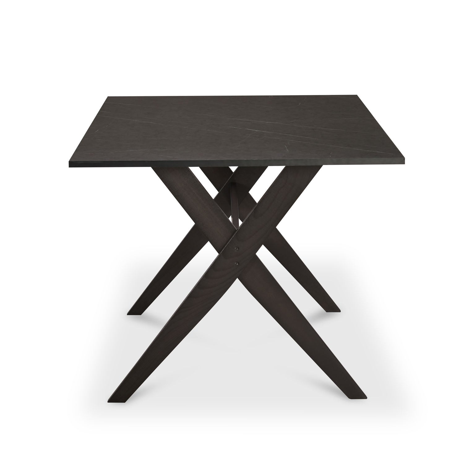 Nilkamal Aristo Solid Wood 6 Seater Dining Set (Walnut / Black)