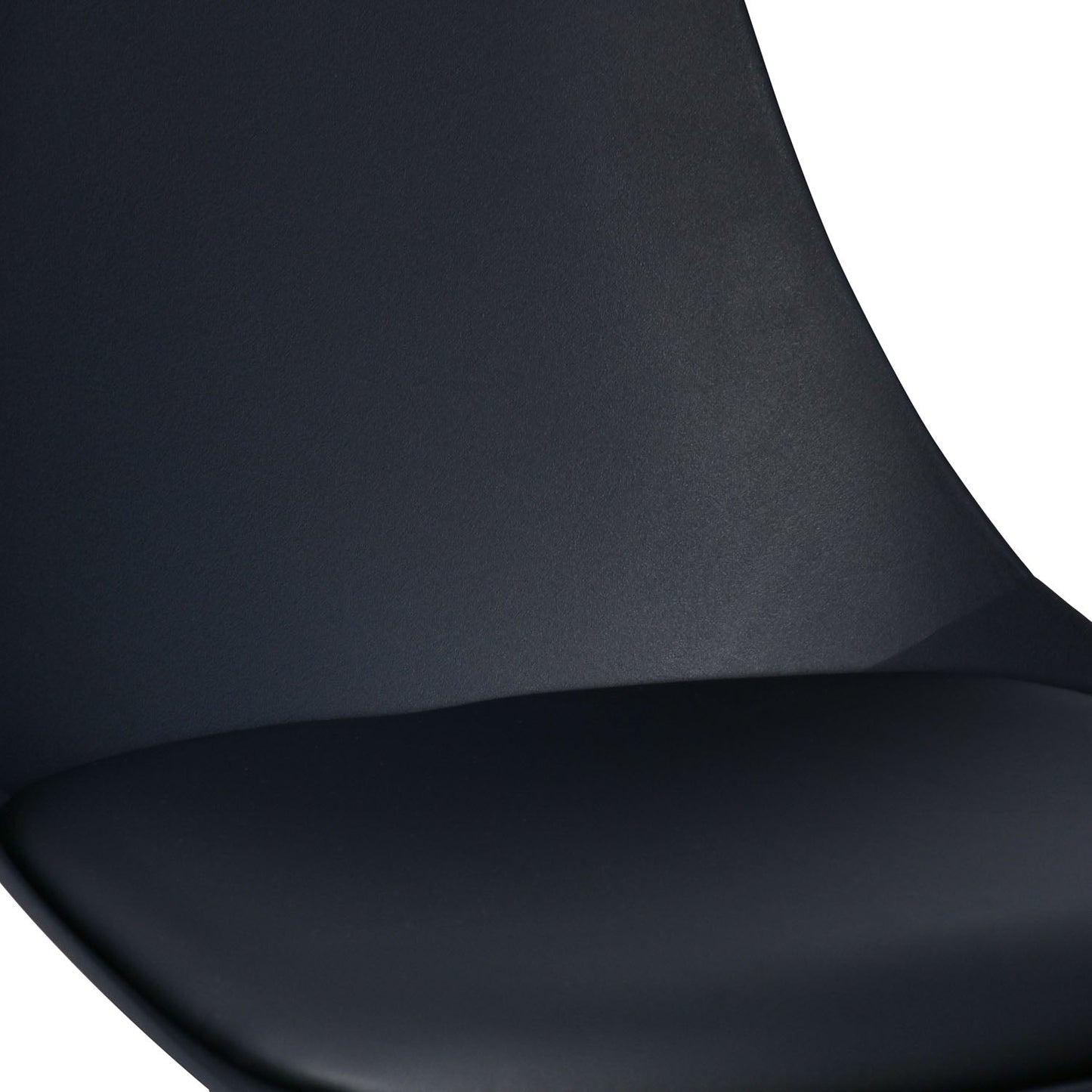 Nilkamal Aristo Leatherette Dining Chair (Dark Walnut / Black)
