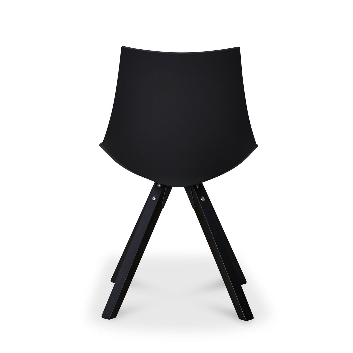 Nilkamal Aristo Leatherette Dining Chair (Dark Walnut / Black)