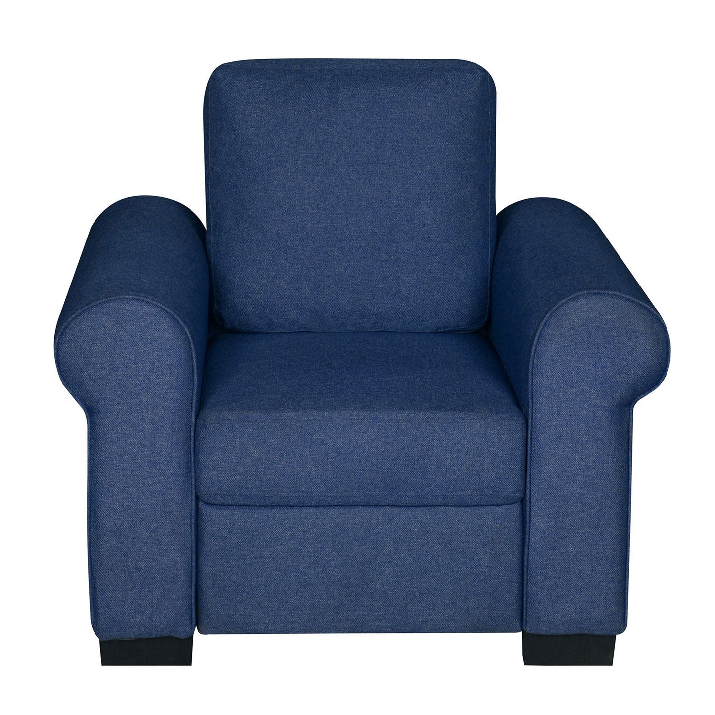Nilkamal Array 1 Seater Bill Arm Sofa (Blue)