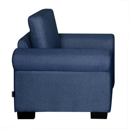 Nilkamal Array 1 Seater Bill Arm Sofa (Blue)