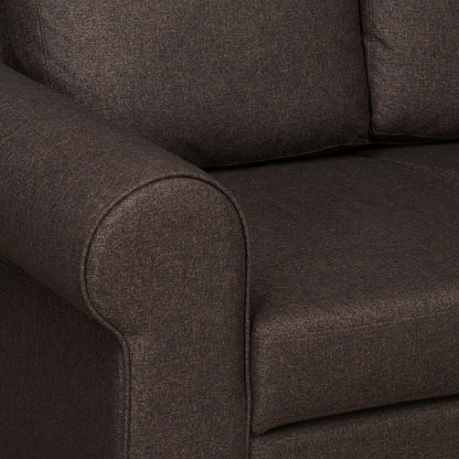 Nilkamal Array 1 Seater Bill Arm Sofa (Dark Brown)