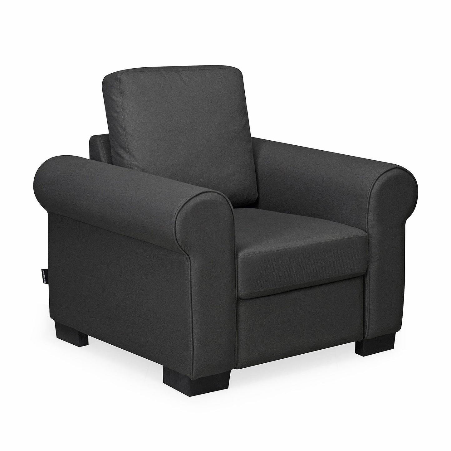 Nilkamal Array 1 Seater Bill Arm Sofa (Dark Grey)