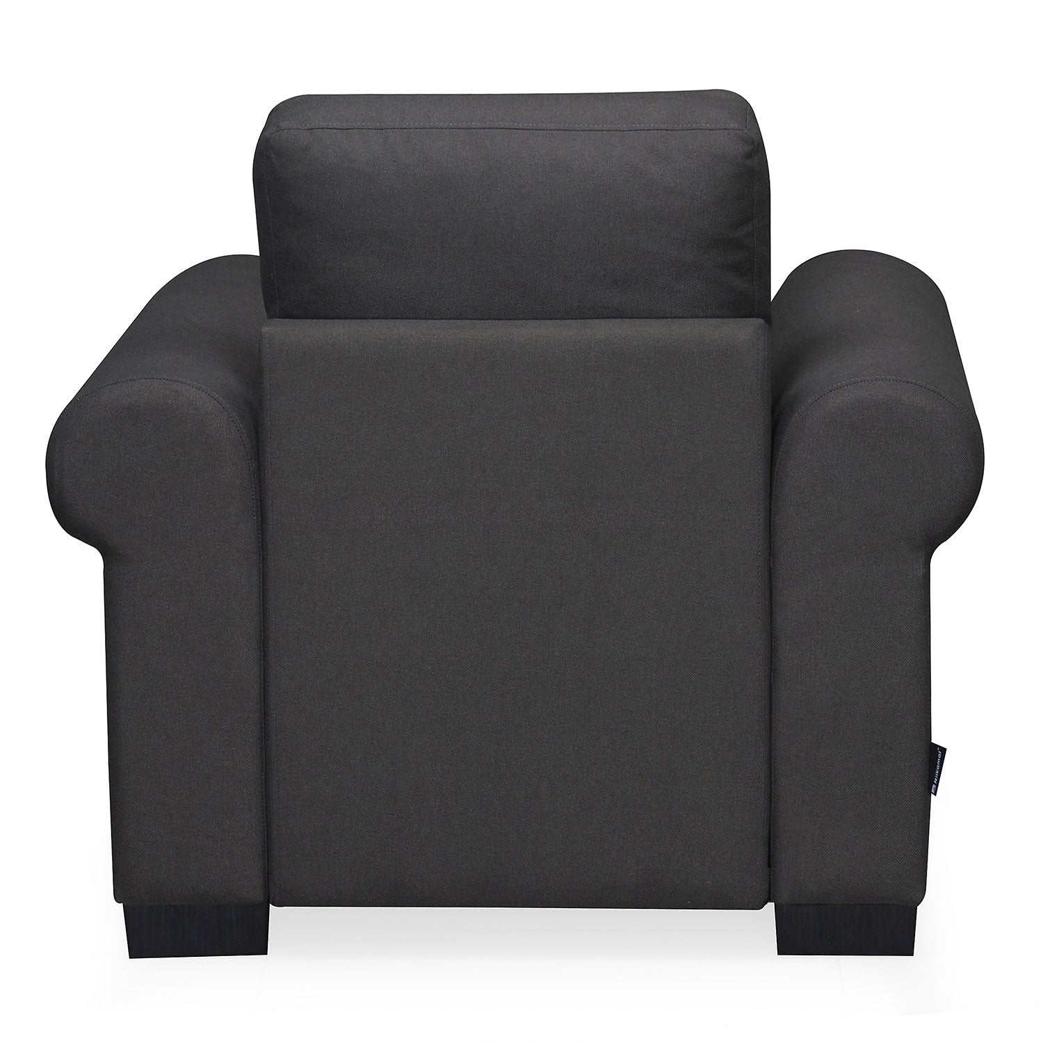 Nilkamal Array 1 Seater Bill Arm Sofa (Dark Grey)