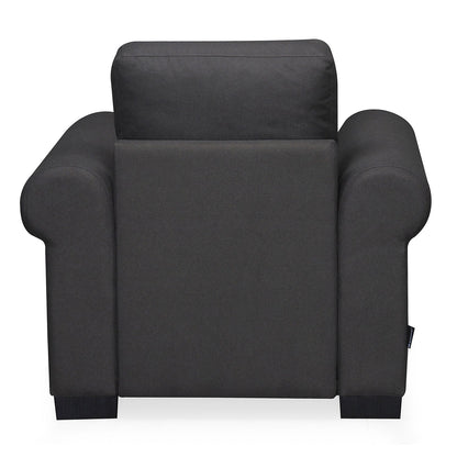 Nilkamal Array 1 Seater Bill Arm Sofa (Dark Grey)