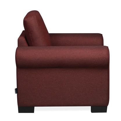 Nilkamal Array 1 Seater Bill Arm Sofa (Maroon)