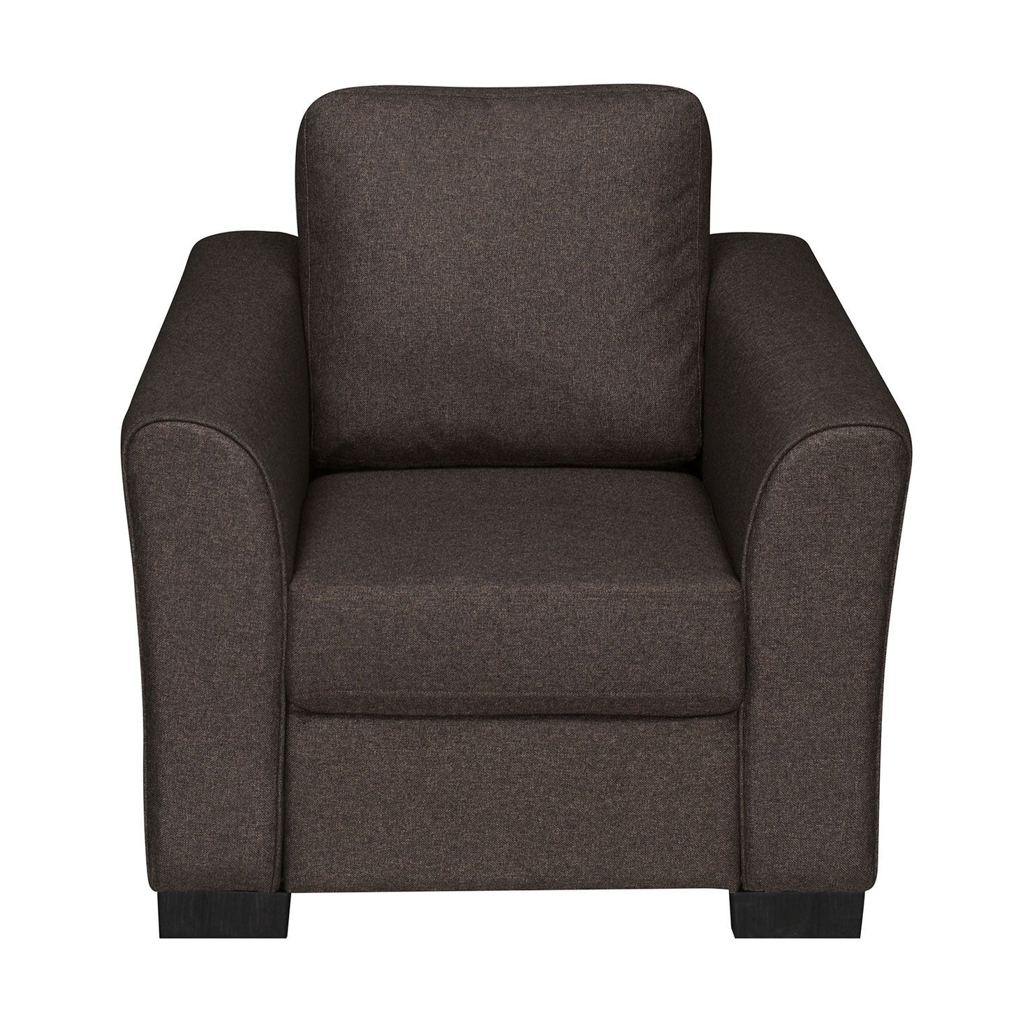 Nilkamal Array 1 Seater Mike Arm Sofa (Dark Brown)