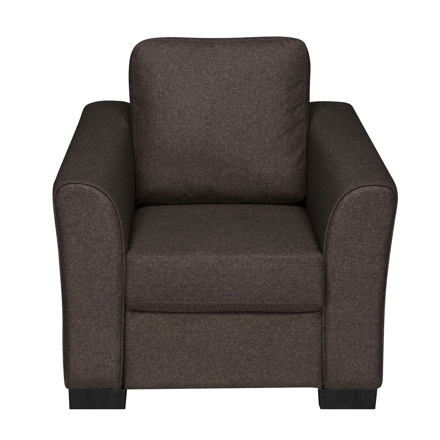 Nilkamal Array 1 Seater Mike Arm Sofa (Dark Brown)