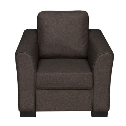 Nilkamal Array 1 Seater Mike Arm Sofa (Dark Brown)