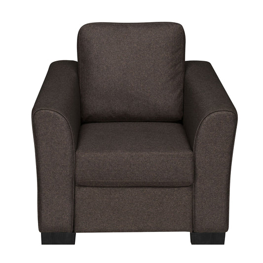 Nilkamal Array 1 Seater Mike Arm Sofa (Dark Brown)