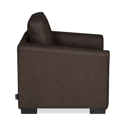Nilkamal Array 1 Seater Mike Arm Sofa (Dark Brown)
