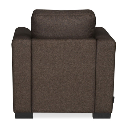 Nilkamal Array 1 Seater Mike Arm Sofa (Dark Brown)