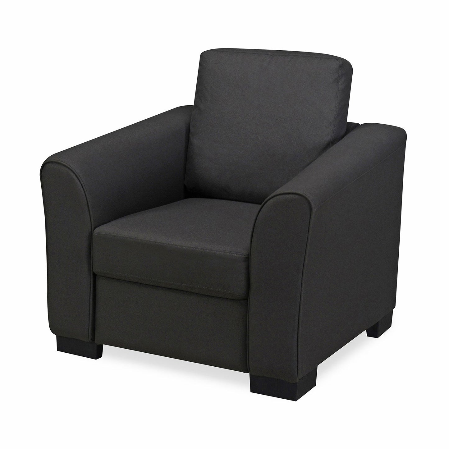 Nilkamal Array 1 Seater Mike Arm Sofa (Dark Grey)