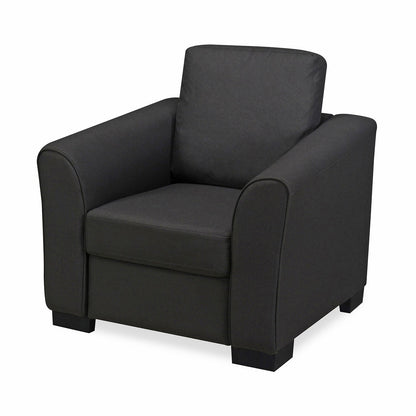 Nilkamal Array 1 Seater Mike Arm Sofa (Dark Grey)