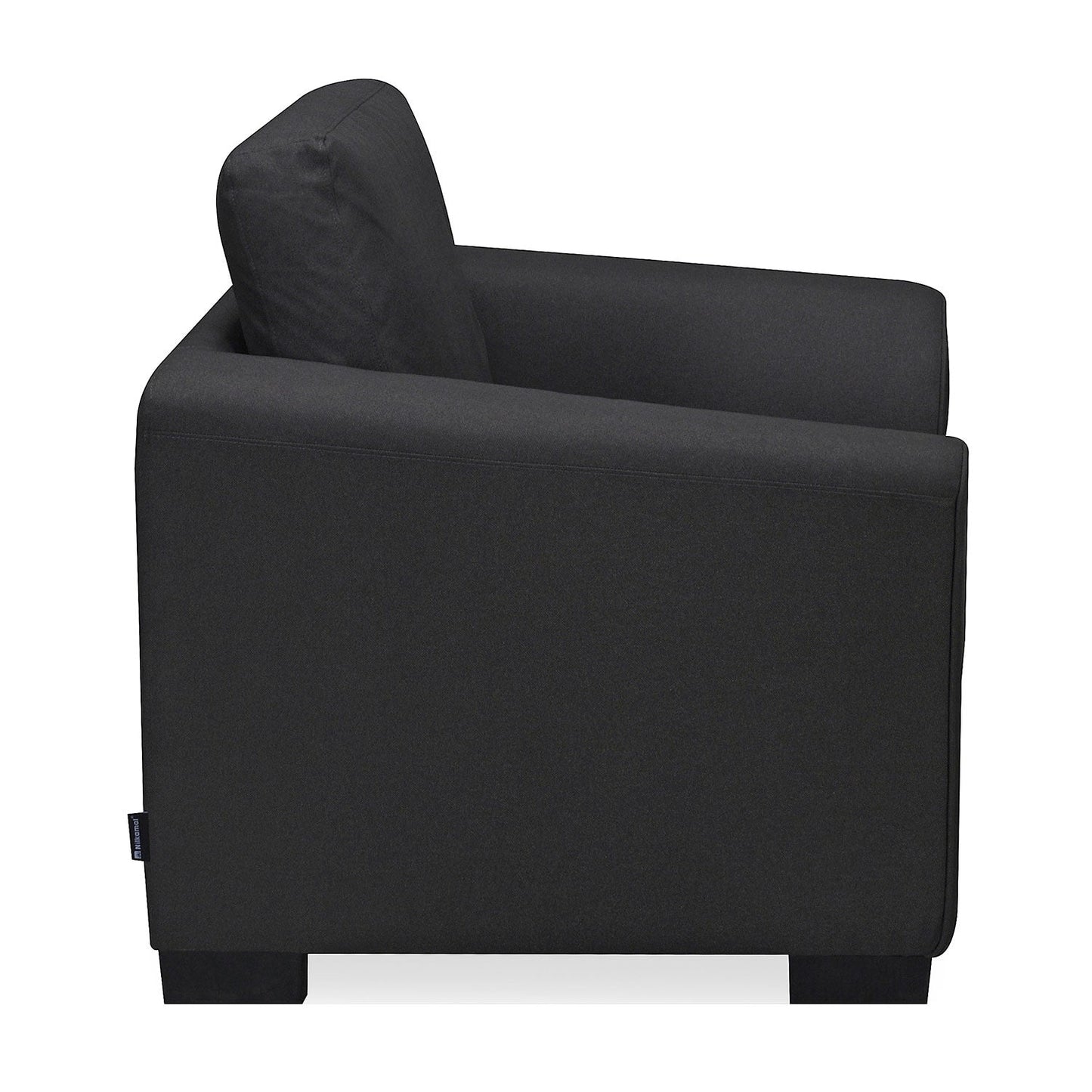 Nilkamal Array 1 Seater Mike Arm Sofa (Dark Grey)