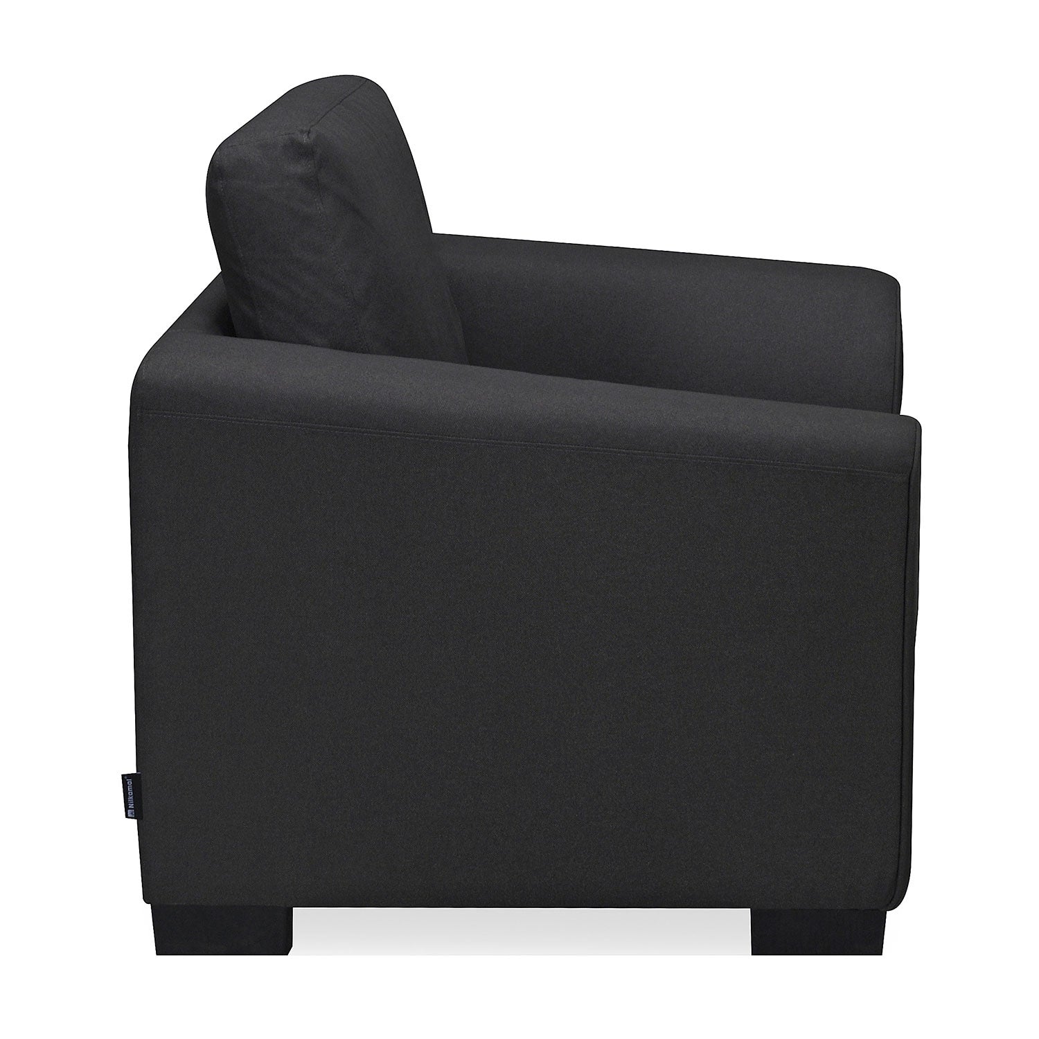 Nilkamal Array 1 Seater Mike Arm Sofa (Dark Grey)