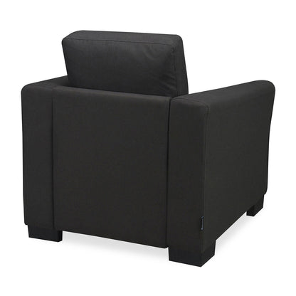 Nilkamal Array 1 Seater Mike Arm Sofa (Dark Grey)