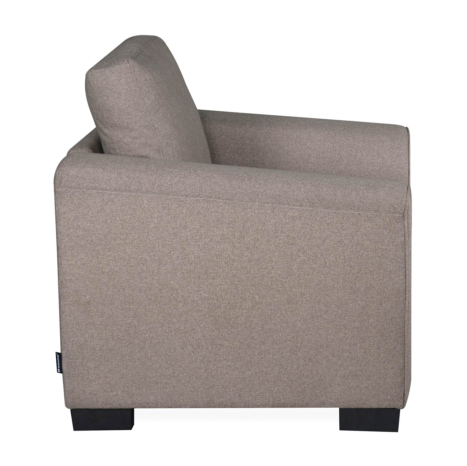 Nilkamal Array 1 Seater Mike Arm Sofa (Light Brown)